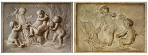 Pair Of Paintings Representing Trompe l&#039;Oeil, Attr. Piat Joseph Sauvage