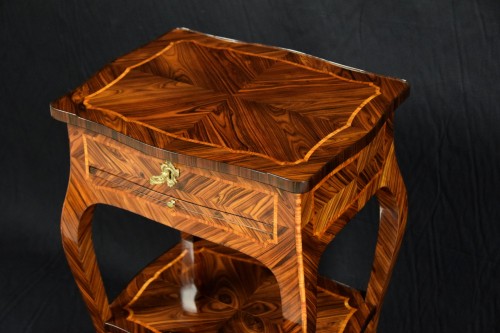 Louis XV - 18th Century, Italian (Genoa) Louis XV Violet Wood Coffee Table