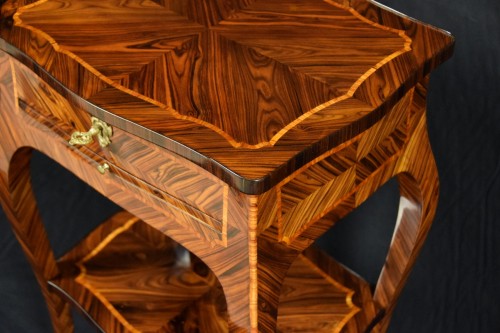 Antiquités - 18th Century, Italian (Genoa) Louis XV Violet Wood Coffee Table
