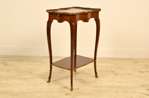 Furniture  - 19th Century, French Mahogany Coffee Table By Escalier De Cristal