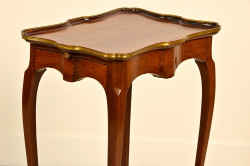 19th Century, French Mahogany Coffee Table By Escalier De Cristal - 