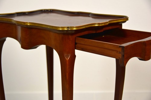  - 19th Century, French Mahogany Coffee Table By Escalier De Cristal