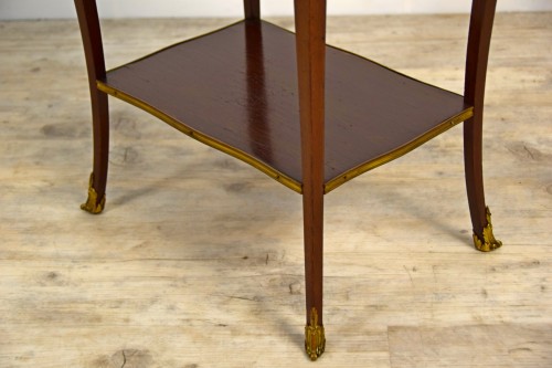 Antiquités - 19th Century, French Mahogany Coffee Table By Escalier De Cristal