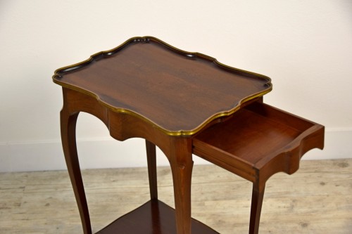 Antiquités - 19th Century, French Mahogany Coffee Table By Escalier De Cristal