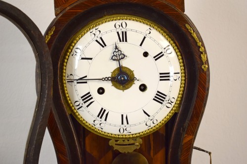 Antiquités - 18th Century, Italian Wood and bronze Ringtone And Alarm Table Clock 