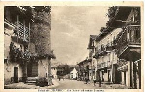 Marché à la tour de Giaveno - Carlo Piacenza (1814-1887) - Tableaux et dessins Style Louis-Philippe