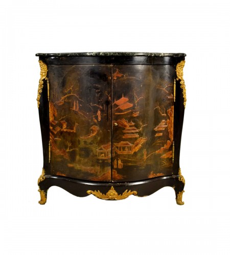 Lacquered wooden corner, Louis XIV style, France,19th century