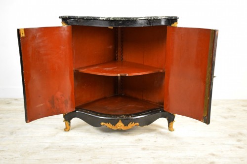 Furniture  - Lacquered wooden corner, Louis XIV style, France,19th century