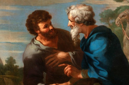 Alliance de Jacob et Laban, disciple de Pierre de Cortone (1596-1669) - Tableaux et dessins Style 