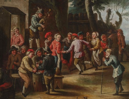 Giovanni Michele Graneri (Italy,1708-1762) Bambocciata (Farmers dancing) - 