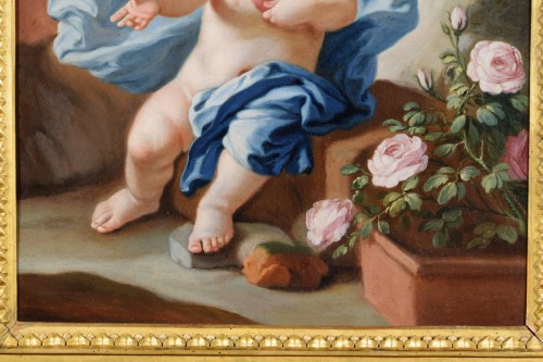 Tableaux et dessins Tableaux XVIIIe siècle - Pietro Bardellino (I1732 - 1806) - Le Sacré Cœur de l’Enfant Jésus