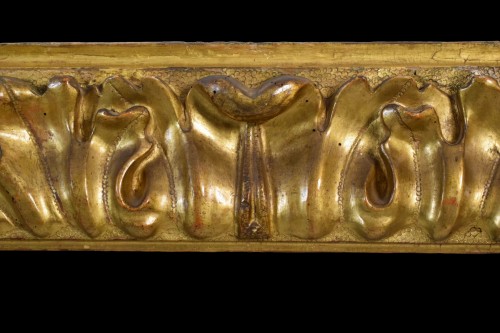 Paire de cadres en bois doré, Italie XVIIe siècle - 
