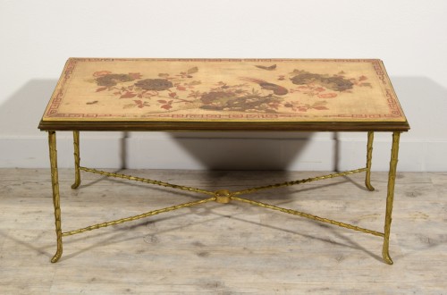 French gilt Bronze Lacquered Coffee Table by - Maison Bagues  - 
