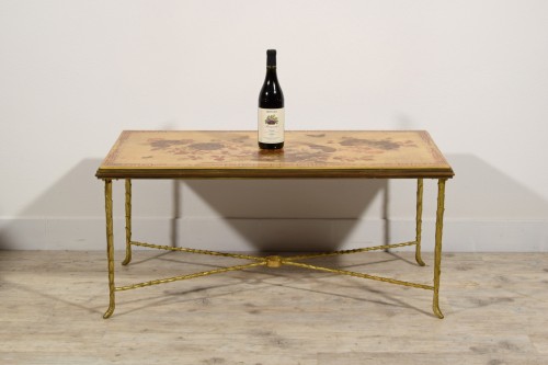 French gilt Bronze Lacquered Coffee Table by - Maison Bagues  - 50