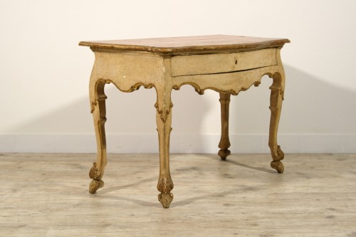Furniture  - 18th Century, Italian Lacquered and Giltwood Console 