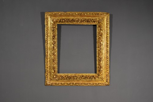 Antiquités - 17th Century, Italian Baroque Carved Giltwood Frame 