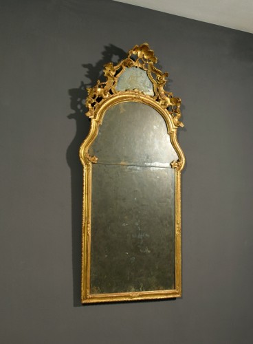 Miroir en bois sculpté et doré, Venise XVIIIe siècle - Brozzetti Antichità