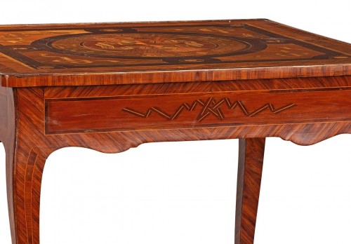 Furniture  - 18th Century, Italian Inlaid Wood Center Table