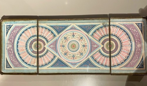 Centre de table en papier peint, Italie début XIXe - Brozzetti Antichità