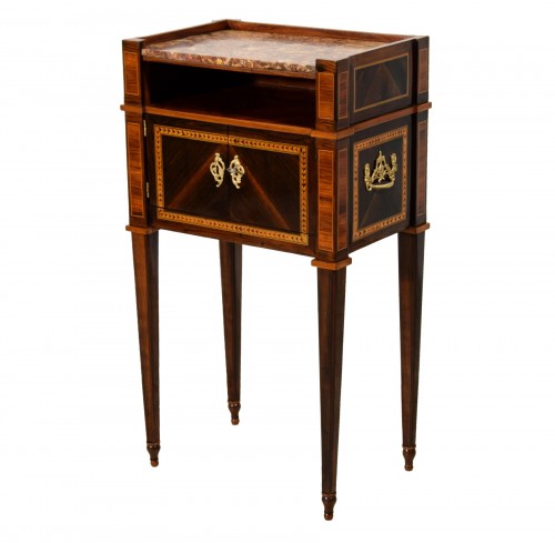 18th Century Italian Neoclassical Wood Nightstand Centre Table