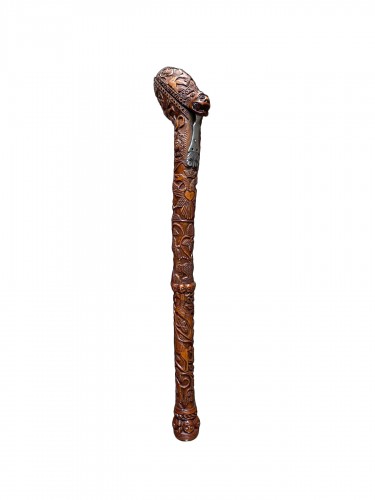 Dutch boxwood pipecase dated 1735