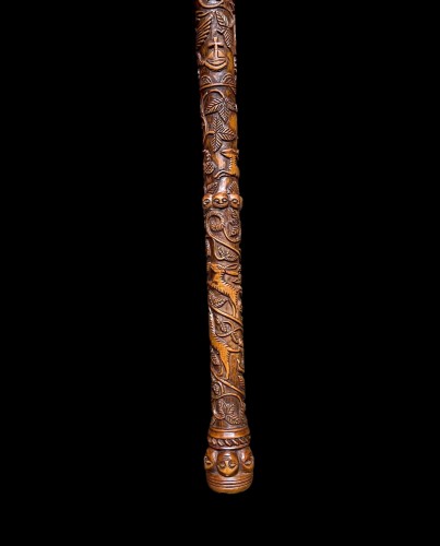 Dutch boxwood pipecase dated 1735 - 
