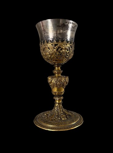  - Gilt copper and silver Chalice., Italy early 17th century