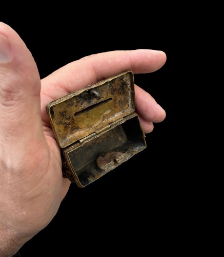 Tronc miniature en cuivre doré, France fin XVIIe siècle - 