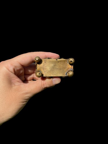  - Tronc miniature en cuivre doré, France fin XVIIe siècle