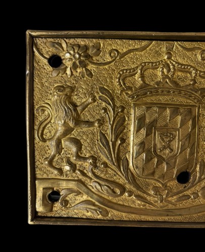 Architectural & Garden  - Lock plate with the Bavarian coat of arms, 18th century
