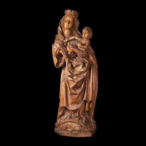 Virgin and Child on the Crescent moon, Austria. Ca. 1430-1440 - 