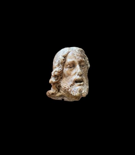 Christ marble head. Italy, late 15th century - Sculpture Style Renaissance