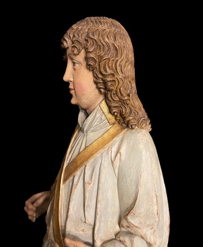Sculpture  - Paire d'anges Tyroliens, vers 1480