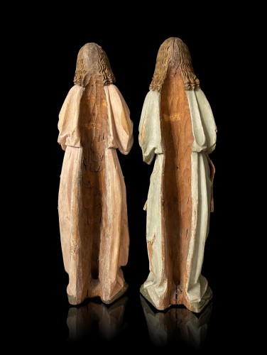 11th to 15th century - Pair of Tyrolian Angels, Circa 1480