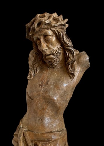 Christ en bois sculpté, Allemagne vers 1500 - Steven Bouchaert
