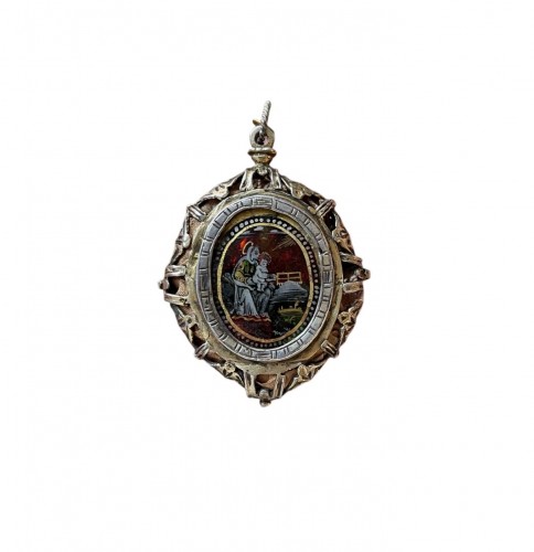 Renaissance silver gilt pendant. Late 16th century