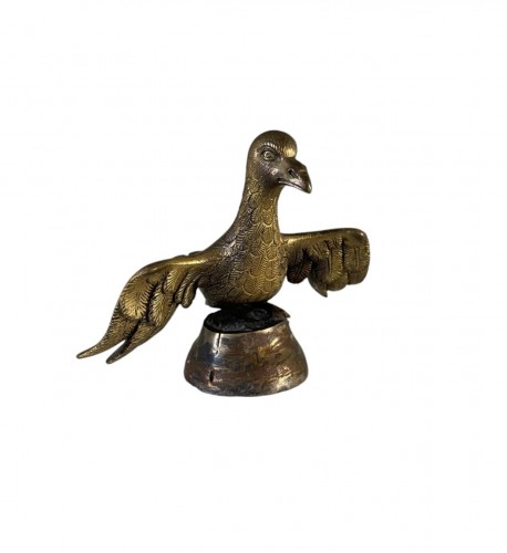 Aigle medieval en bronze doré, Mosane XVe siècle