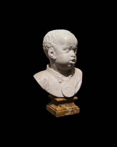 Sculpture  - Bust of a Young Moor. Attributed to Jan Claudius de Cock (1668-1735