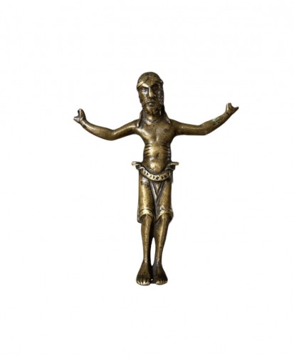 Christ roman en bronze, Mosan vers 1200