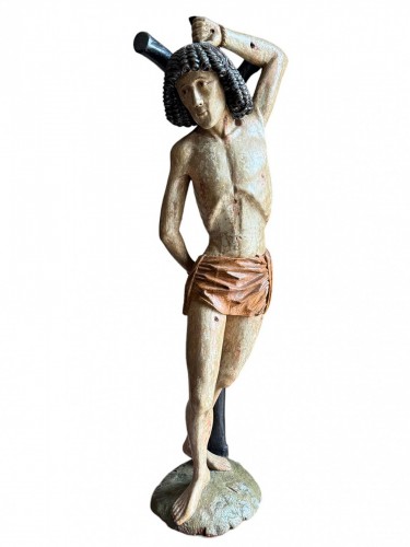 Sculpture en tilleul de St-Sébastien, Allemagne début du XVIe siècle