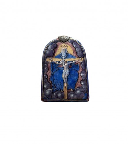 Enamel Pax - Throne of Mercy, Limoges circa 1560