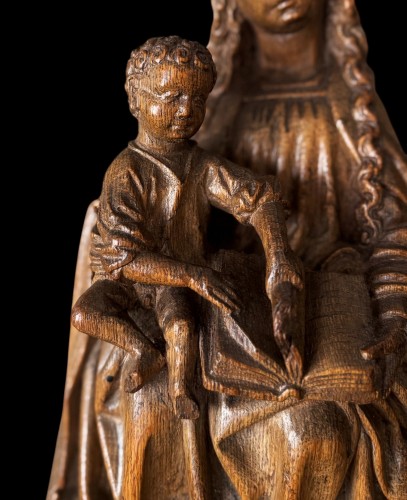 Vierge enseignant l'Enfant Christ, Brabant début du XVIe siècle - Steven Bouchaert