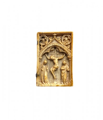 14th century Ivory relief of a Diptych