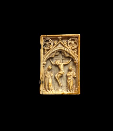 14th century Ivory relief of a Diptych - Religious Antiques Style Middle age