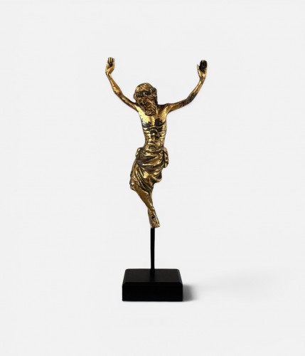 14th century Gilt bronze Corpus - Religious Antiques Style 