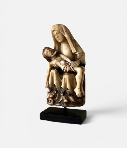 Medieval alabaster Pieta, Nottingham ca. 1450 - 