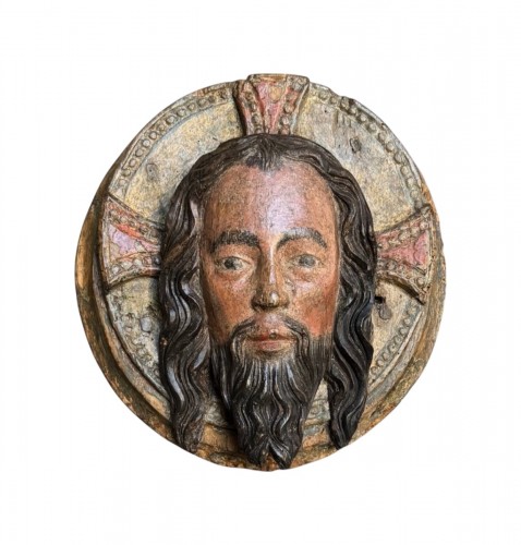 Gothic relief depicting Christ the Saviour, Germany 14th century