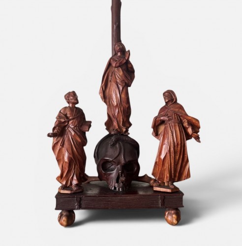 Memento Mori crucifix, Germany 18th century - Religious Antiques Style 