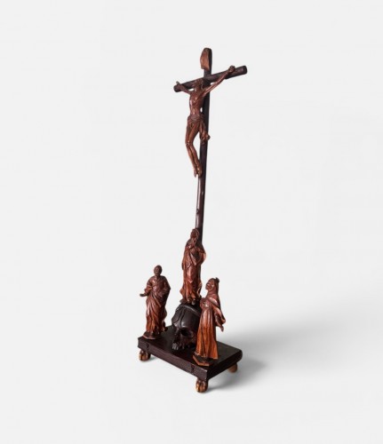 Religious Antiques  - Memento Mori crucifix, Germany 18th century