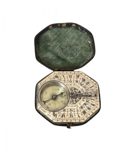 Silver sundial Signed Nicolas Bion (1652-1733), early 18th century